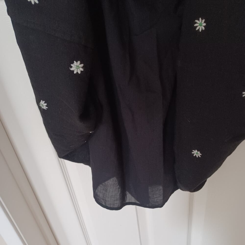 Karen Kane In The Garden Embroidered Tiered Midi Dress Black XS/S - Picture 12 of 15